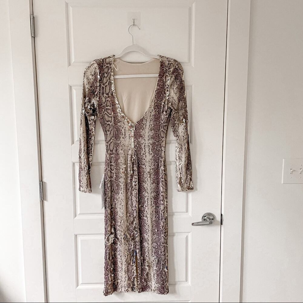 NWT Dress the Population Python Sequin Emery Shea… - image 6